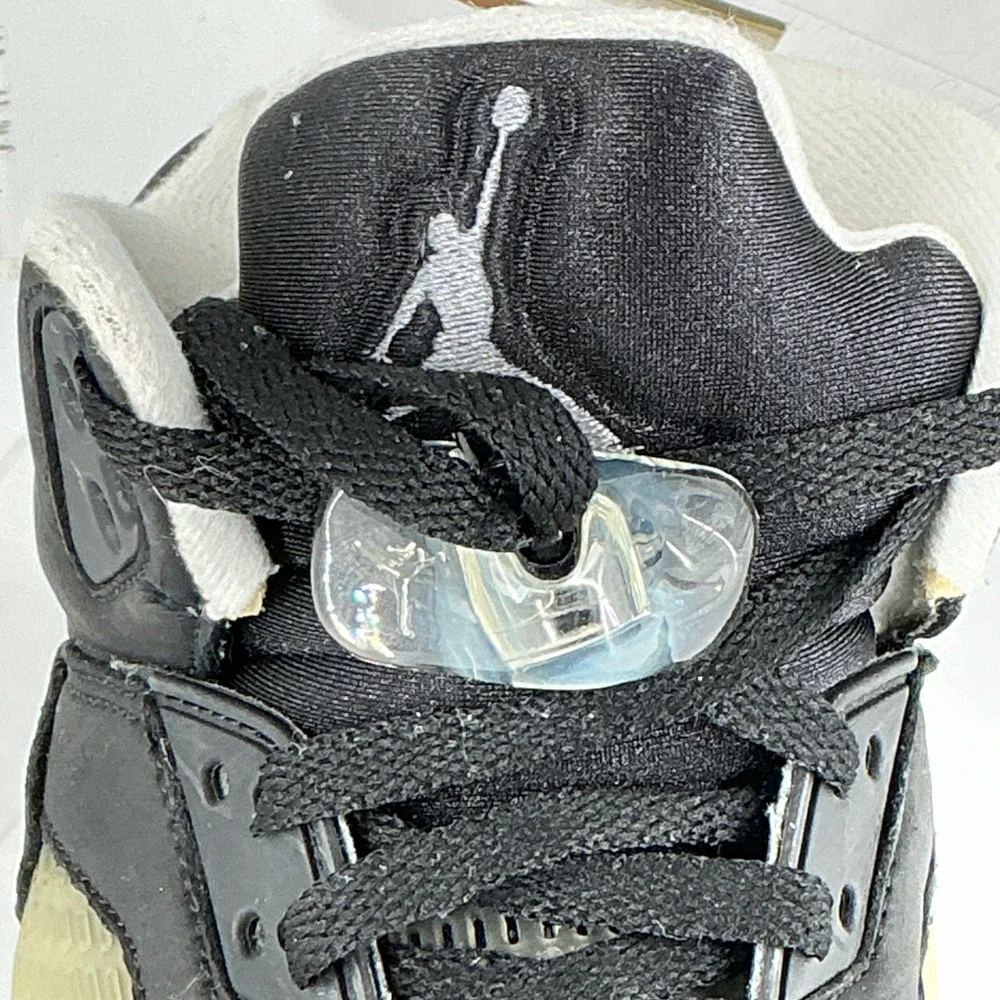 Nike‎ Air Jordan 5 V Mens Size 11.5 Retro Oreo Moonlight Black White Lace Locks